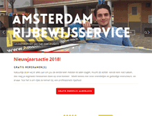 Tablet Screenshot of amsterdamrijbewijsservice.nl